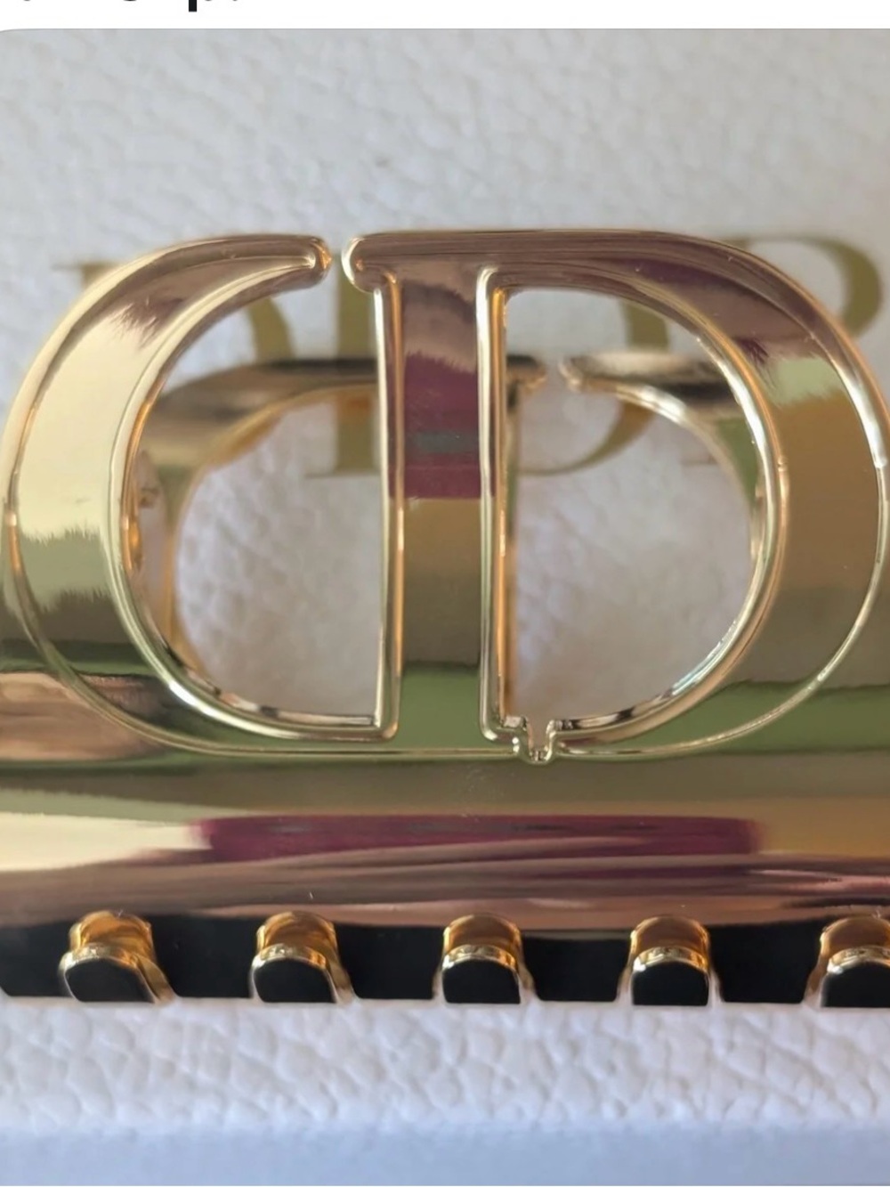 Dior Beauty Platinum Tier Exclusive CD Logo Hair Claw Clip — RARE